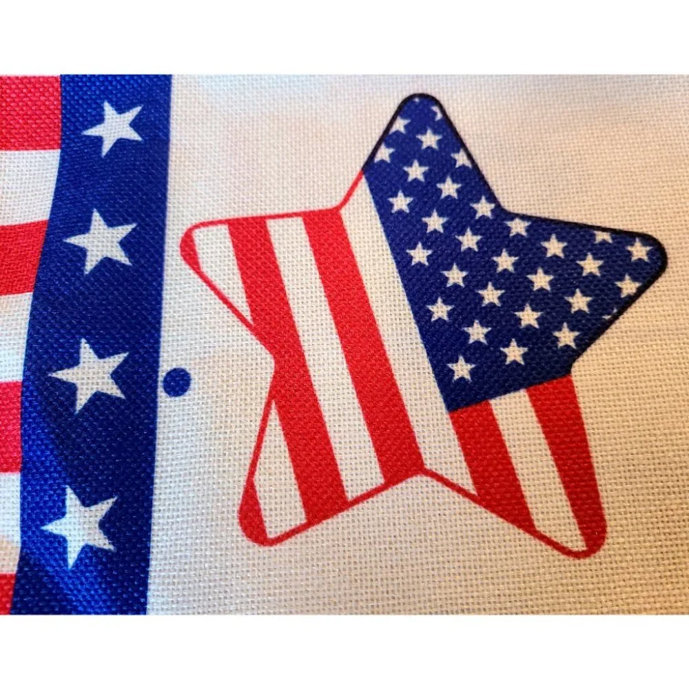 4th Of July Table Runner America Patriotic Decor Decoration Decorative Cloth